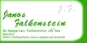 janos falkenstein business card